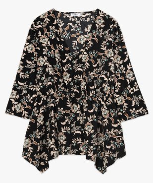 Blouse femme à motifs fleuris resserrée à la taille vue4 - GEMO(FEMME PAP) - GEMO
