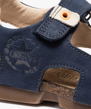 Sandales garçon tout terrain en cuir à scratchs - Bopy vue6 - BOPY - GEMO