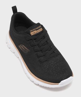 Baskets en mesh léger et pailleté femme - Skechers vue5 - SKECHERS - GEMO