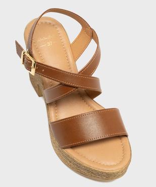 Sandales à brides croisées à semelle plateforme femme - Valentina Baldano vue5 - VALENTINA BALDA - GEMO