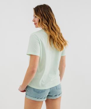 Tee-shirt manches courtes imprimé patiné femme - Stitch vue3 - LILO & STITCH - GEMO