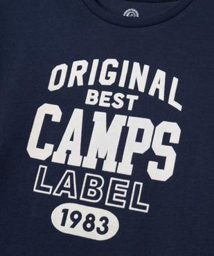 Tee-shirt manches longues effet 2-en-1 imprimé garçon - Camps United vue2 - CAMPS GEMO FOR GOOD - GEMO