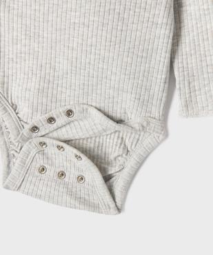 Ensemble naissance évolutif 3 pièces bébé : body, pantalon, bonnet vue3 - GEMO 4G BEBE - GEMO