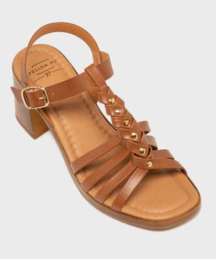 Sandales à brides avec large talon femme - Follow Me vue5 - FOLLOW ME - GEMO
