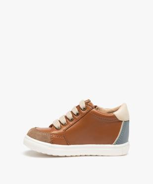 Baskets bébé garçon mid-cut dessus cuir – NA! vue3 - NA! - GEMO