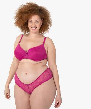 Shorty en dentelle et tulle femme grande taille vue3 - GEMO(HOMWR FEM) - GEMO