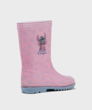 Bottes de pluie à semelle crantée imprimées fille - Stitch & Angel vue4 - LILO & STITCH - GEMO