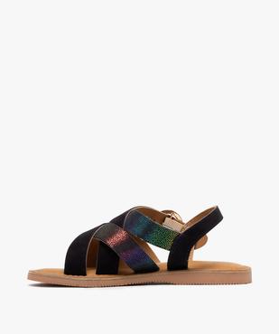 Sandales en cuir à brides croisées fille - Tanéo vue3 - TANEO GEMO FOR GOOD - GEMO