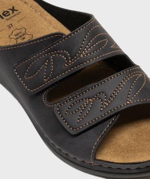 Mules femme confort à surpiqûres contrastantes vue12 - G'FLEX - GEMO