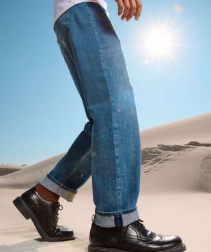 Jean Wide Legs extensible homme vue4 - GEMO (HOMME) - GEMO