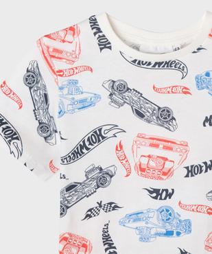 Tee-shirt manches courtes imprimé voitures de course garçon - Hotwheels vue2 - HOT WHEELS - GEMO