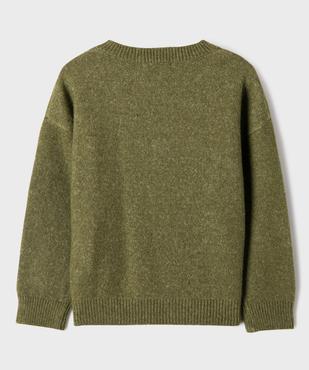 Pull à col rond fille vue3 - GEMO (ENFANT) - GEMO