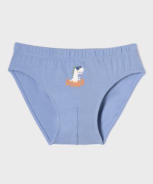 Slips en coton biologique motifs dinosaures garçon (lot de 3) vue3 - GEMO 4G GARCON - GEMO