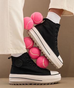 Baskets montantes en toile à semelle plateforme femme - Camps United vue1 - CAMPS GEMO FOR GOOD - GEMO
