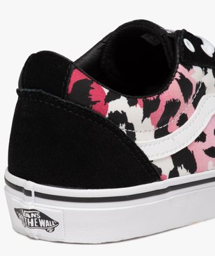Baskets femme en toile à motif léopard coloré - Vans vue6 - VANS - GEMO