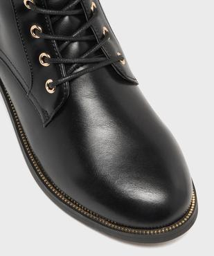 Boots plates à lacets et zip femme vue6 - VALENTINA BALDA - GEMO
