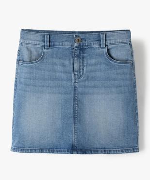 Jupe fille en jean extensible vue1 - GEMO (JUNIOR) - GEMO
