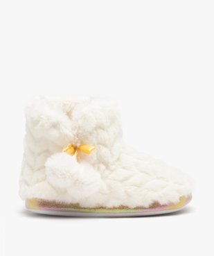 Chaussons bottillons en maille peluche fille vue1 - GEMO (ENFANT) - GEMO