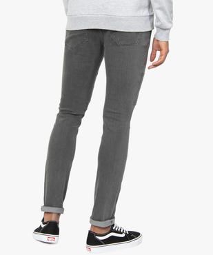 Jean homme coupe slim avec empiècements surpiqués sur les cuisses vue3 - GEMO (HOMME) - GEMO