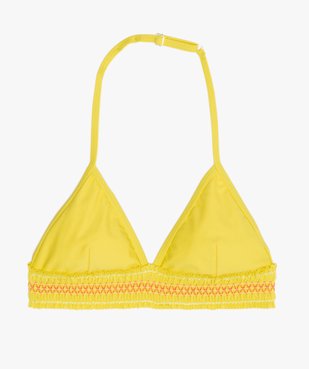 Haut de maillot de bain fille forme triangle vue1 - GEMO (JUNIOR) - GEMO