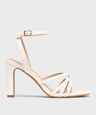 Sandales à talon haut et fines brides vernies femme  vue2 - FOLLOW ME - GEMO