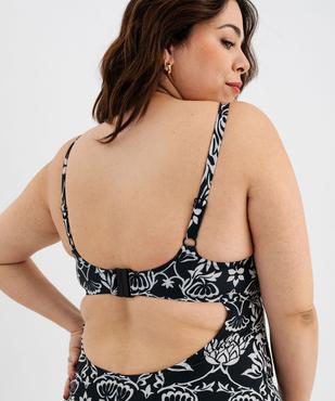 Maillot de bain une pièce à motifs fleuris femme grande taille vue2 - GEMO (PLAGE) - GEMO