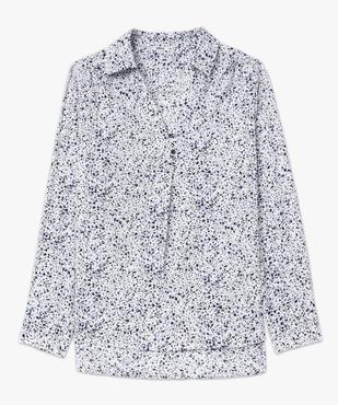 Chemise manches longues en tissu froissé et imprimé femme grande taille vue4 - GEMO (G TAILLE) - GEMO