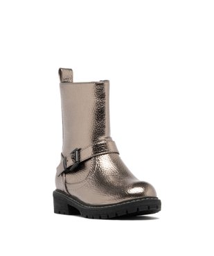 Boots fille fourrées effet métallisé avec boucle fantaisie et à zip vue3 - LOVELY WINGS - GEMO