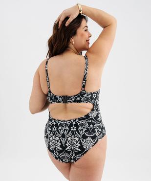 Maillot de bain une pièce à motifs fleuris femme grande taille vue6 - GEMO (PLAGE) - GEMO