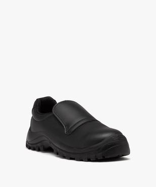 Chaussures de sécurité homme unies à enfiler avec col élastique vue2 - SANS MARQUE - GEMO