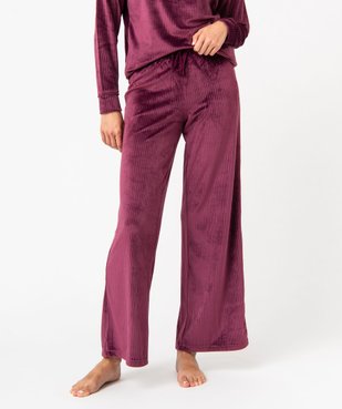 Pantalon de pyjama en velours côtelé femme vue1 - GEMO(HOMWR FEM) - GEMO