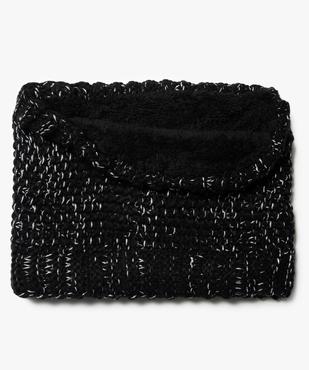 Echarpe fille forme snood avec fil pailleté et doublure sherpa vue1 - GEMO (JUNIOR) - GEMO