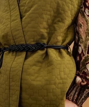 Veste kimono courte sans manches en jacquard femme vue5 - GEMO(FEMME PAP) - GEMO