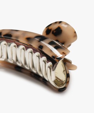 Pince crabe grand format motif écaille femme vue2 - GEMO (ACCESS) - GEMO