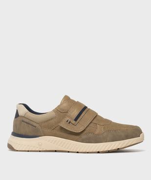 Baskets urbaines avec fermeture scratch homme - Relife vue1 - RELIFE - GEMO