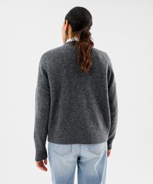 Pull col rond strass femme vue6 - GEMO(FEMME PAP) - GEMO