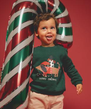 Sweat à motif chien spécial Noël bébé vue4 - GEMO 4G BEBE - GEMO