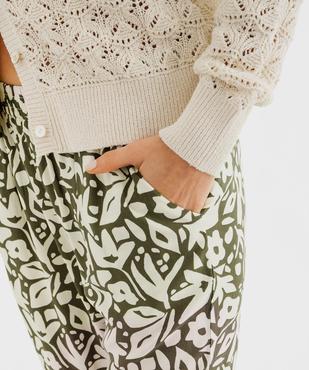 Pantalon fluide imprimé femme vue2 - GEMO(FEMME PAP) - GEMO