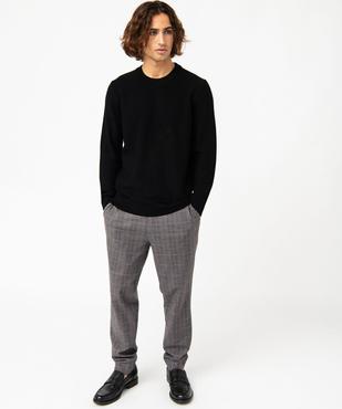 Pull en maille texturée homme vue5 - GEMO 4G HOMME - GEMO