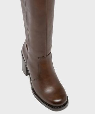 Bottes à talon avec bout rond femme - Follow Me vue5 - FOLLOW ME - GEMO
