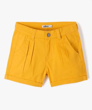 Short large en toile de coton fille vue1 - GEMO 4G FILLE - GEMO