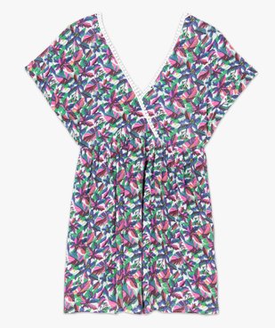 Robe de plage femme à motifs fleuris  vue4 - GEMO (PLAGE) - GEMO