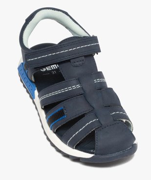 Sandales garçon unies à brides multiples  vue5 - GEMO (ENFANT) - GEMO