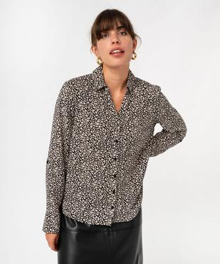 Chemise manches longues fluide à motifs fleuris femme vue5 - GEMO(FEMME PAP) - GEMO