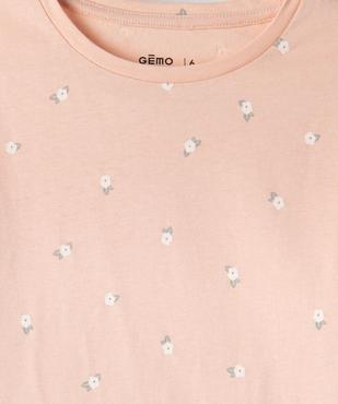 Tee-shirt manches longues imprimé fille vue3 - GEMO 4G FILLE - GEMO