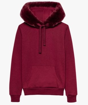 Sweat femme  molleton avec capuche   vue4 - FOLLOW ME - GEMO