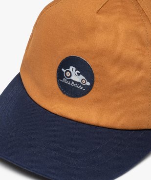 Casquette bébé garçon bicolore à bride élastique vue3 - GEMO(BEBE DEBT) - GEMO