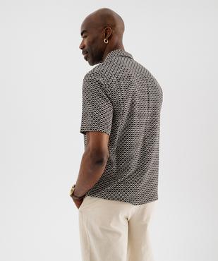 Chemise manches courtes imprimée homme vue4 - GEMO 4G HOMME - GEMO