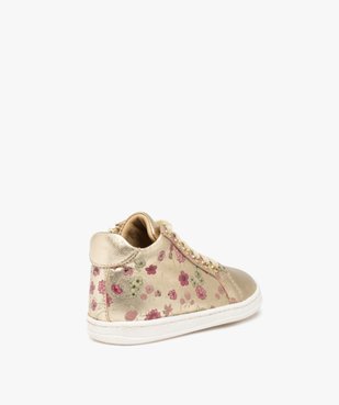 Baskets bébé fille dessus cuir fermeture zip – NA! vue4 - NA! - GEMO