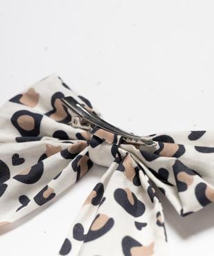 Barrette cheveux avec noeud à motif léopard vue2 - GEMO (ACCESS) - GEMO